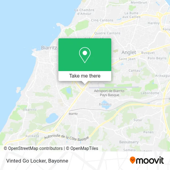 Vinted Go Locker map