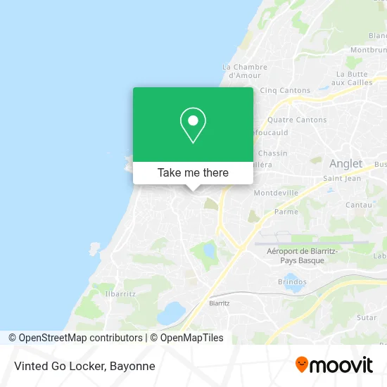 Vinted Go Locker map