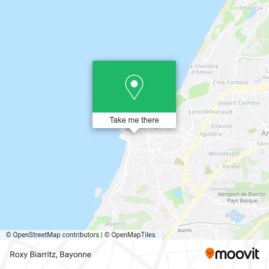 Roxy Biarritz map