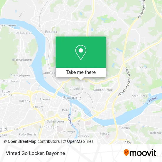 Vinted Go Locker map