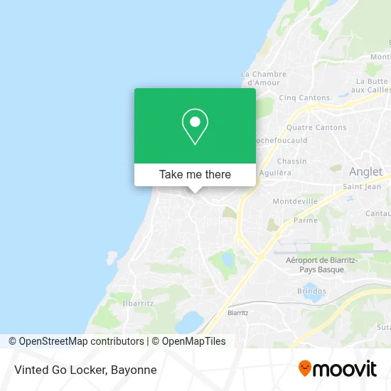 Vinted Go Locker map