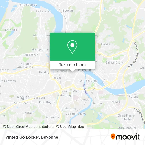 Vinted Go Locker map