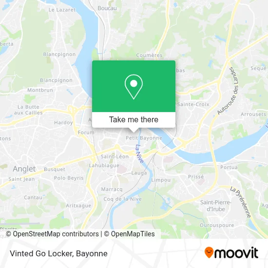 Vinted Go Locker map