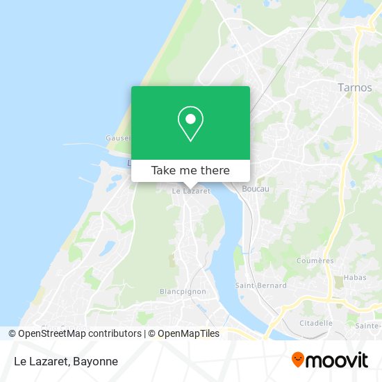 Le Lazaret map