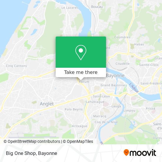 Big One Shop map