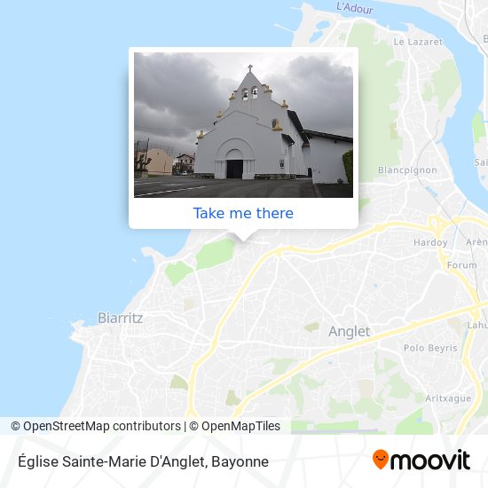 Église Sainte-Marie D'Anglet map