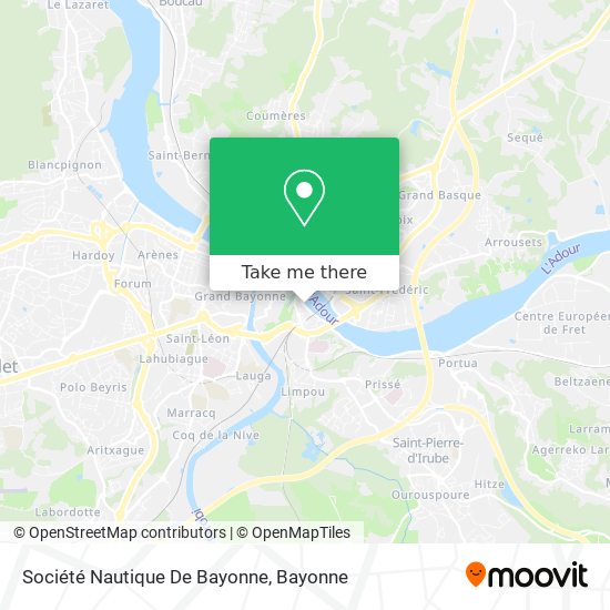 Société Nautique De Bayonne map