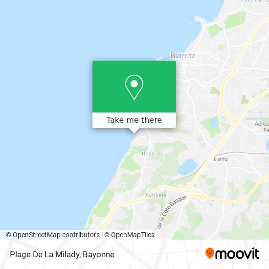 Plage De La Milady map