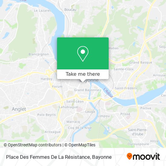 Place Des Femmes De La Résistance map