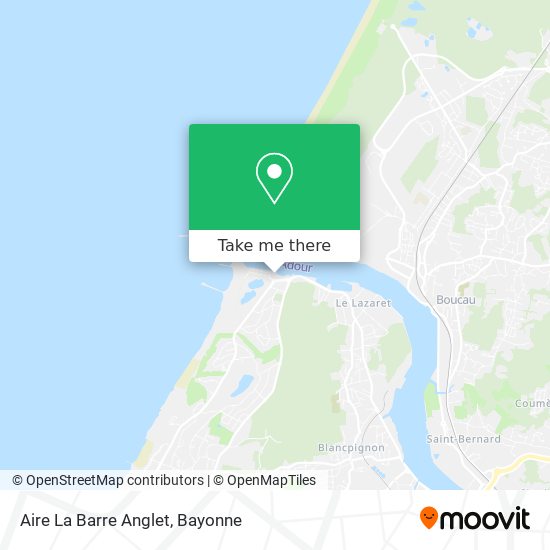 Aire La Barre Anglet map