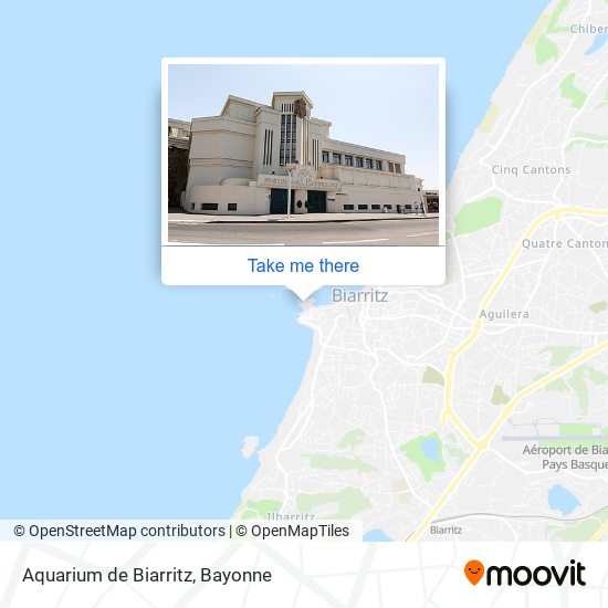 Aquarium de Biarritz map