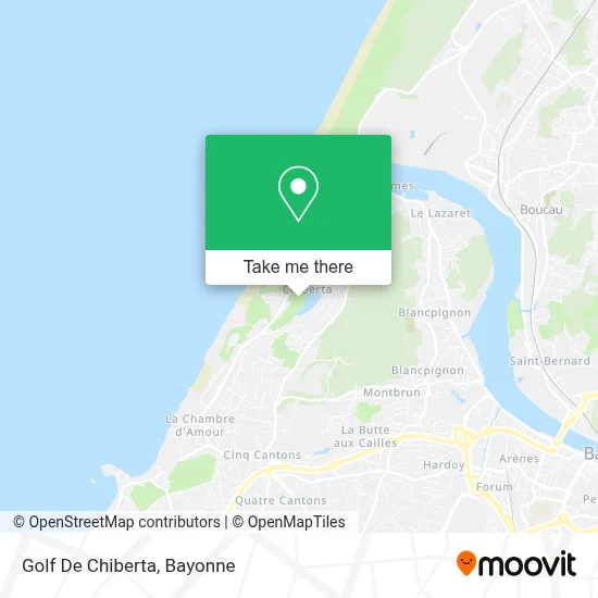 Golf De Chiberta map