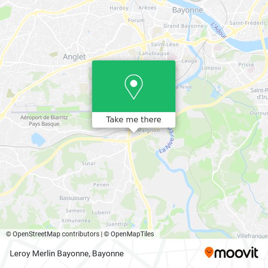 how to get to leroy merlin bayonne in bayonne by bus moovit