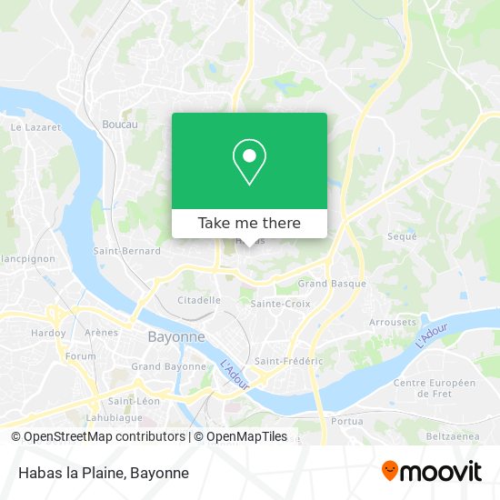 Habas la Plaine map