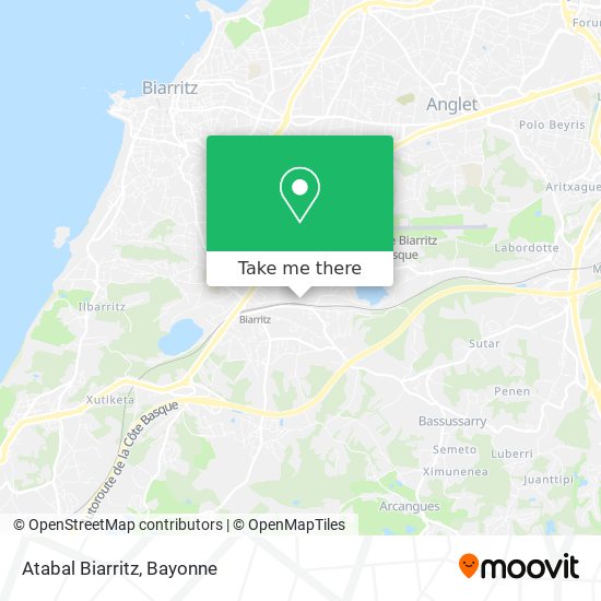 Atabal Biarritz map