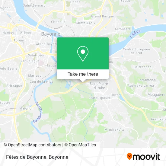 Fêtes de Bayonne map