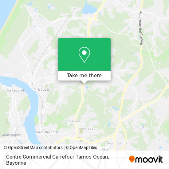 Centre Commercial Carrefour Tarnos-Océan map