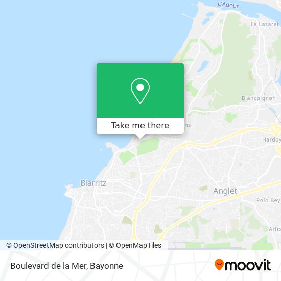 Mapa Boulevard de la Mer