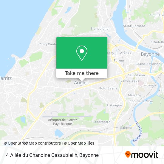 Mapa 4 Allée du Chanoine Casaubieilh