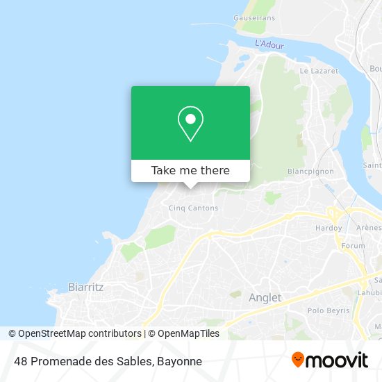 48 Promenade des Sables map