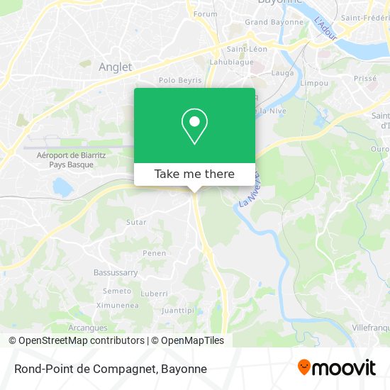 Mapa Rond-Point de Compagnet