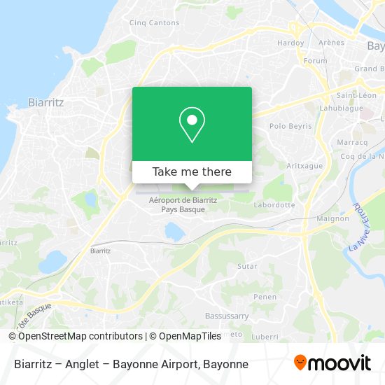 Biarritz – Anglet – Bayonne Airport map