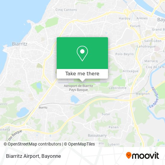 Biarritz Airport map