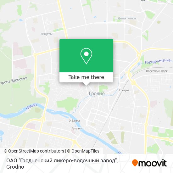 ОАО "Гродненский ликеро-водочный завод" map