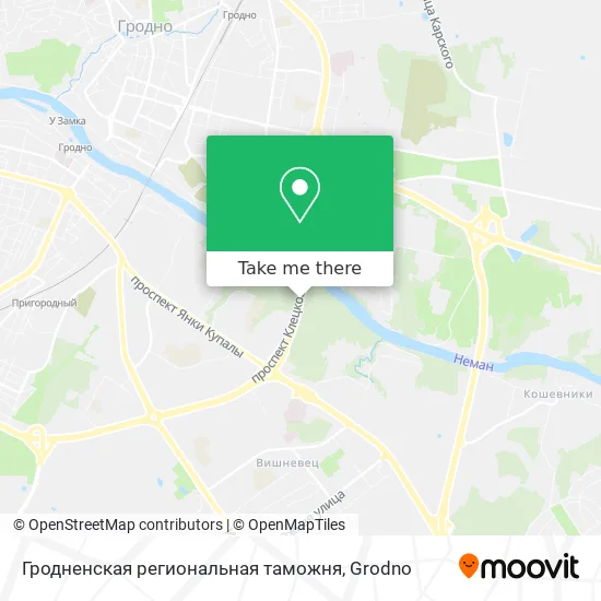 Гродненская региональная таможня map