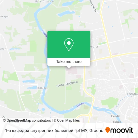 1-я кафедра внутренних болезней ГрГМУ map