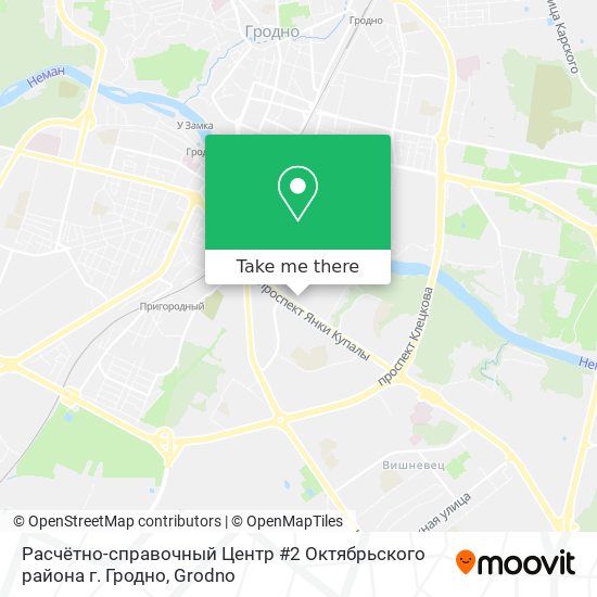 Расчётно-справочный Центр #2 Октябрьского района г. Гродно map