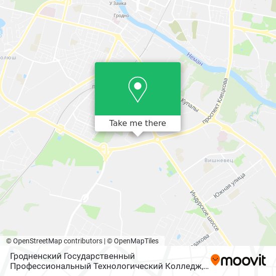 Гродненский Государственный Профессиональный Технологический Колледж map