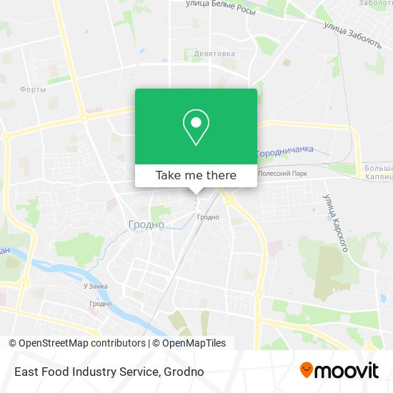East Food Industry Service map