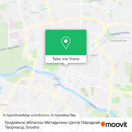 Гродзенскі Абласны Метадычны Цэнтр Народнай Творчасці map