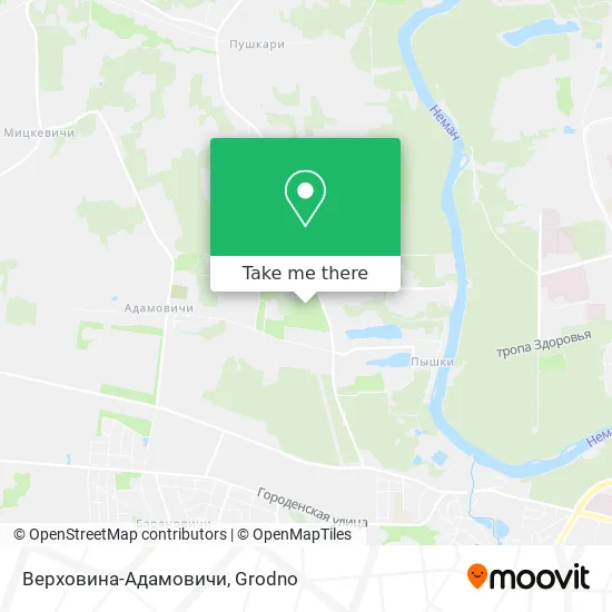 Верховина-Адамовичи map