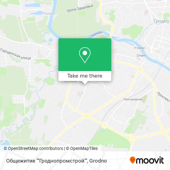 Общежитие ""Гроднопромстрой"" map