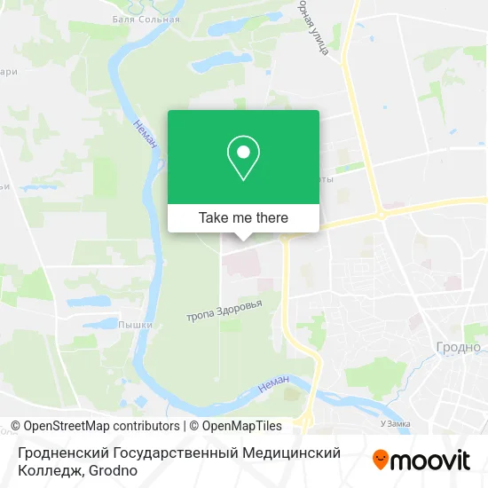 Гродненский Государственный Медицинский Колледж map