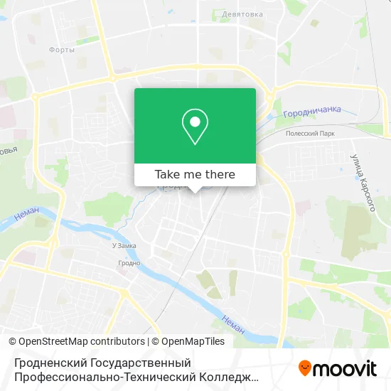 Гродненский Государственный Профессионально-Технический Колледж Коммунального Хозяйства map