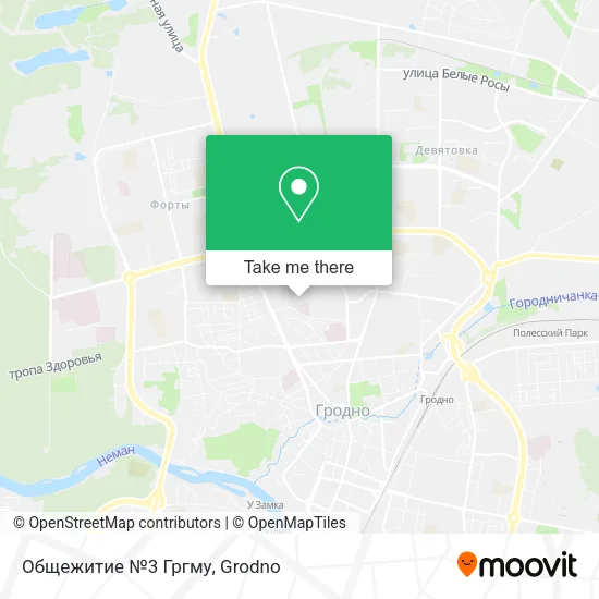 Общежитие №3 Гргму map