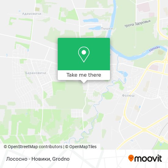 Лососно - Новики map