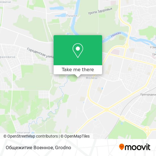 Общежитие Военное map