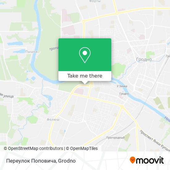 Переулок Поповича map