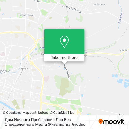 Дом Ночного Пребывания Лиц Без Определённого Места Жительства map