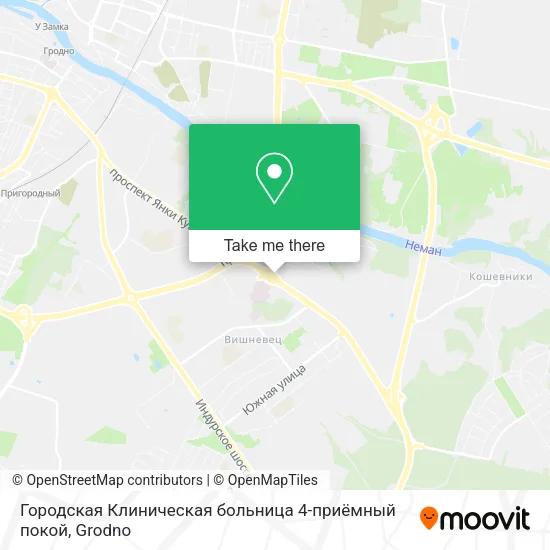 Городская Клиническая больница 4-приёмный покой map