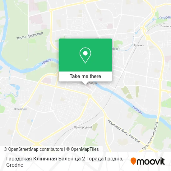 Гарадская Клінічная Бальніца 2 Горада Гродна map