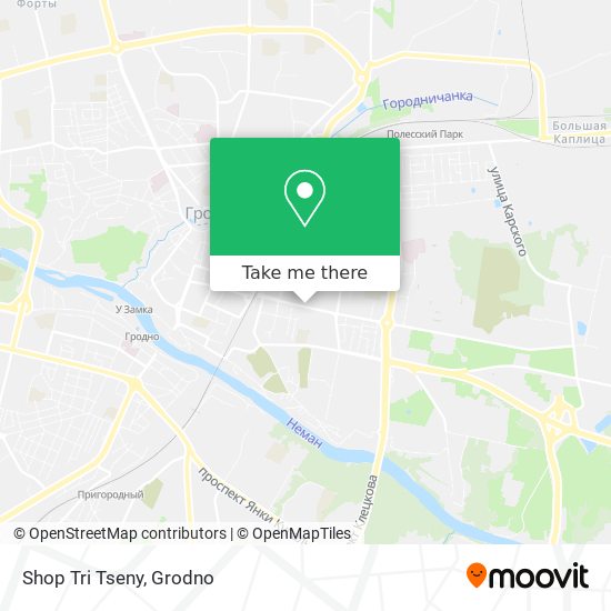 Shop Tri Tseny map