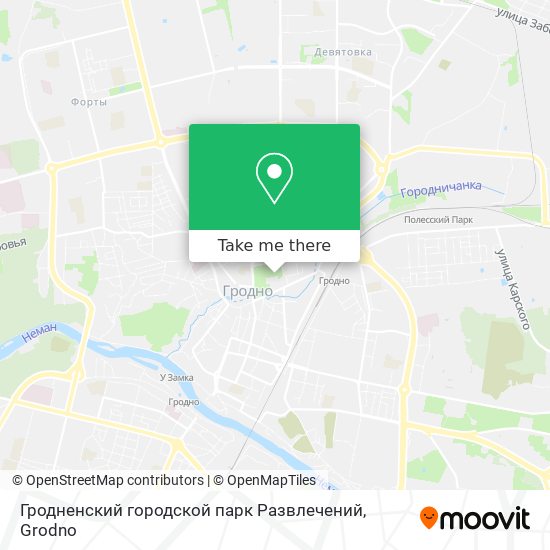 Гродненский городской парк Развлечений map