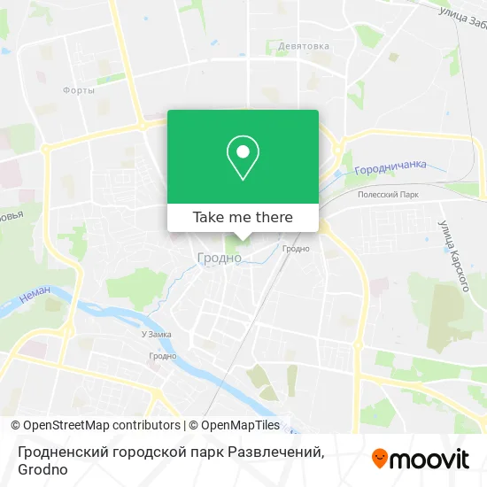 Гродненский городской парк Развлечений map