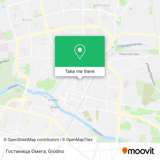 Гостиница Омега map