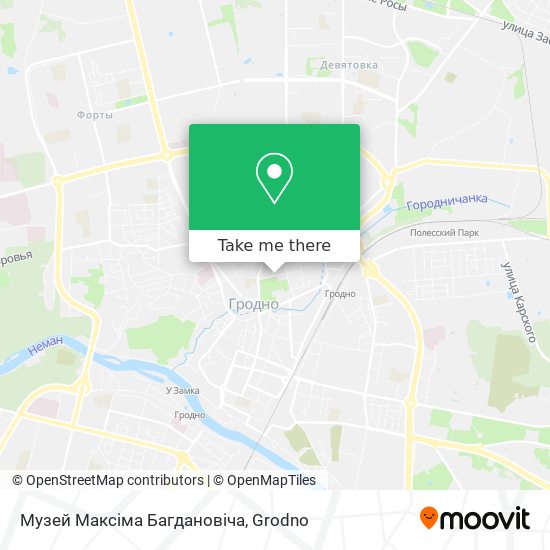 Музей Максіма Багдановіча map